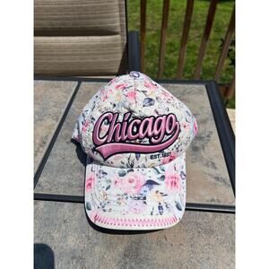 Robin Ruth Women's Chicago Fabric Quilted Floral Snapback